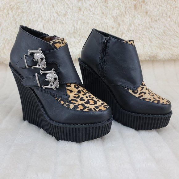 Demonia Shoes - Demonia Wedge Platform Monk Creeper